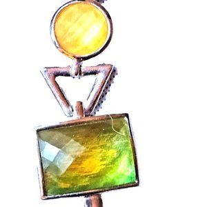 Beautiful multi-color Green/Yellow gem pendant
